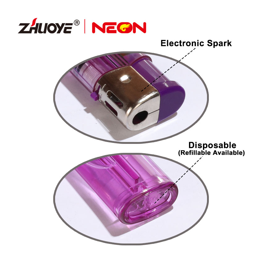 Slim Press Button Butane Pocket Gas Lighter