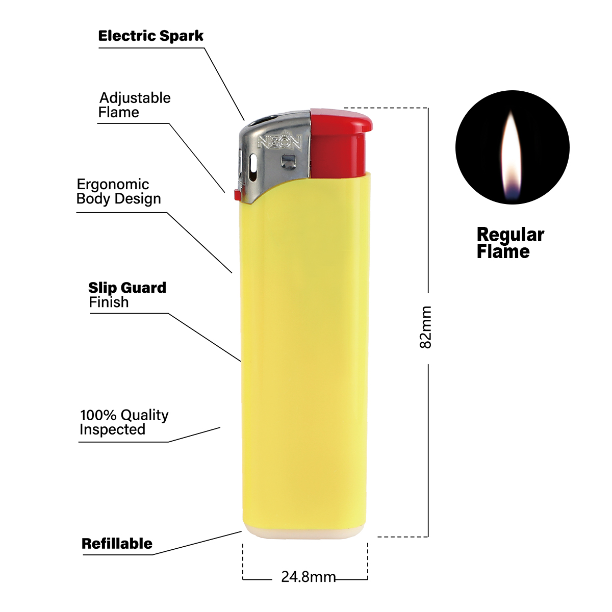 Lightweight Durable Adjustable Butane Reliable Lighter