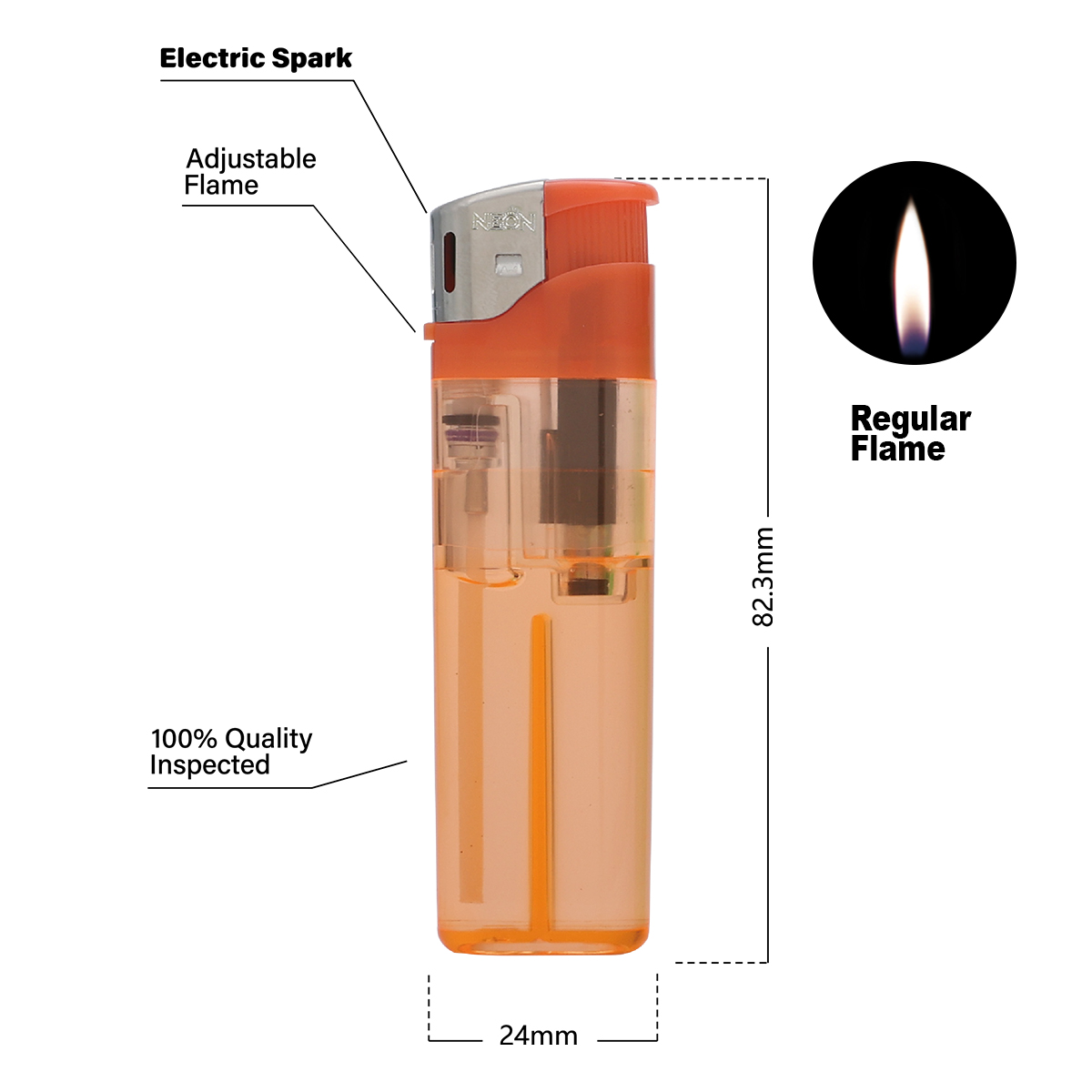 Honest Classic Durable Push Button Stylish Lighter