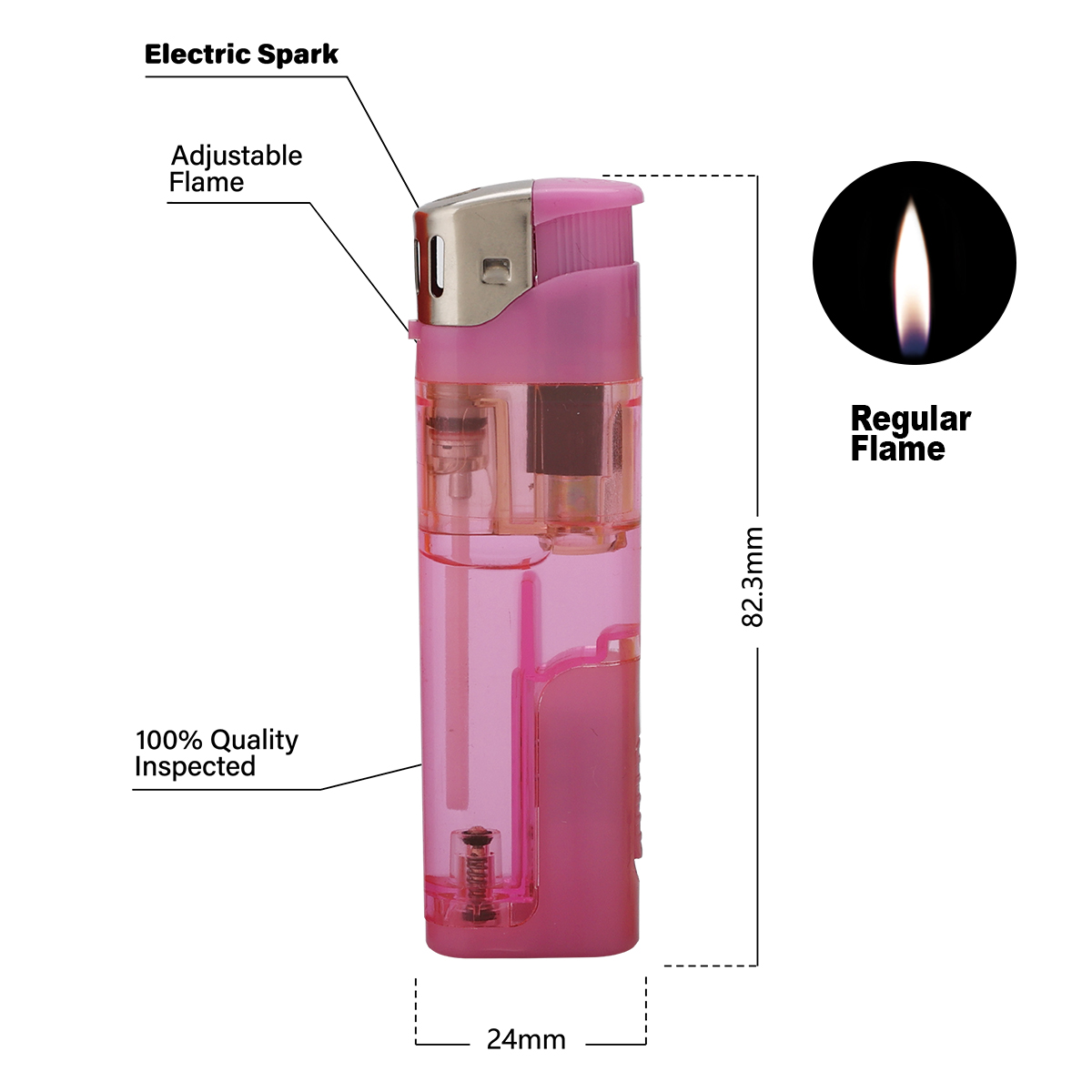 Modern Easy Squeeze Flashlight Lighter With Light