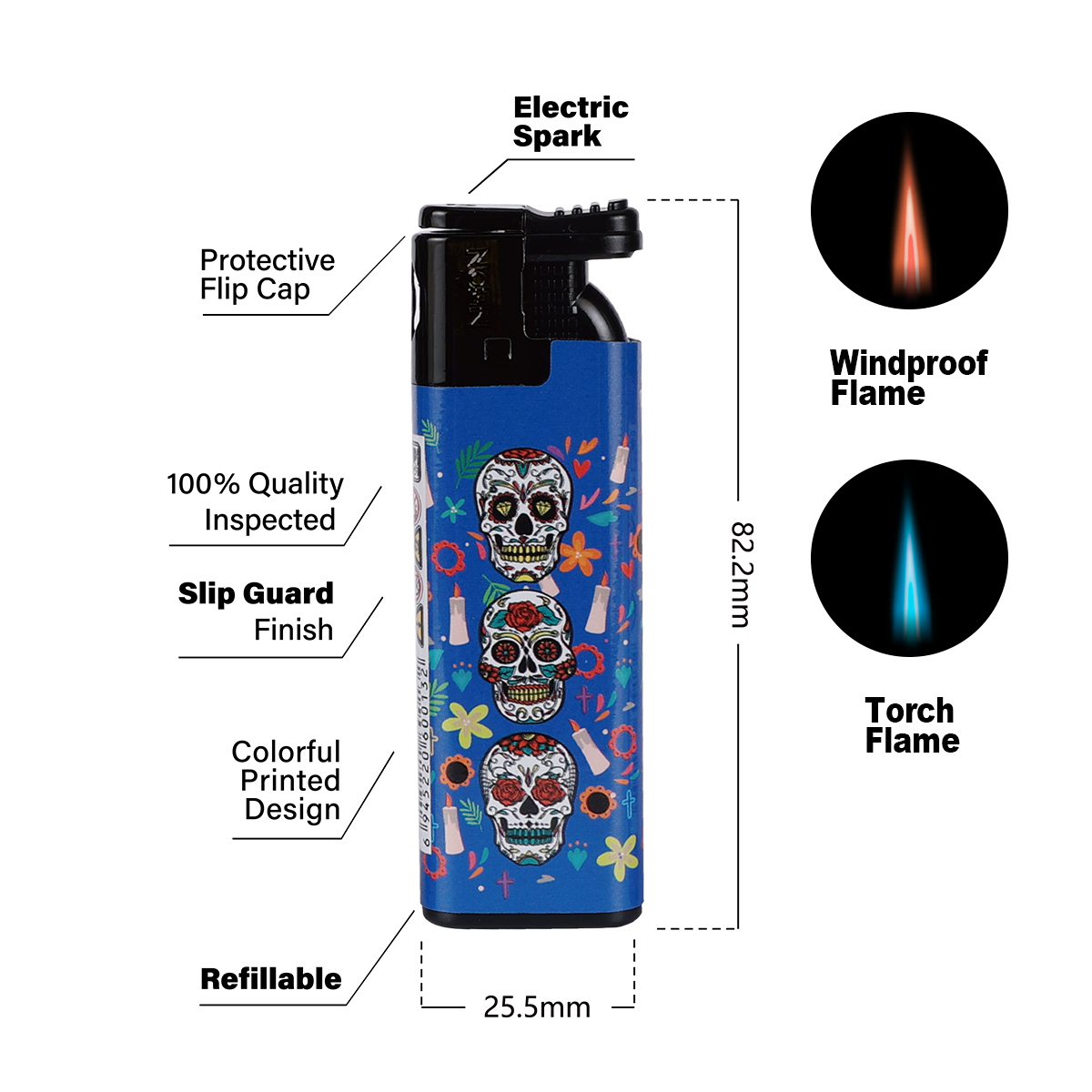 Personalised Windproof Torch Lighter For Outdoor Use