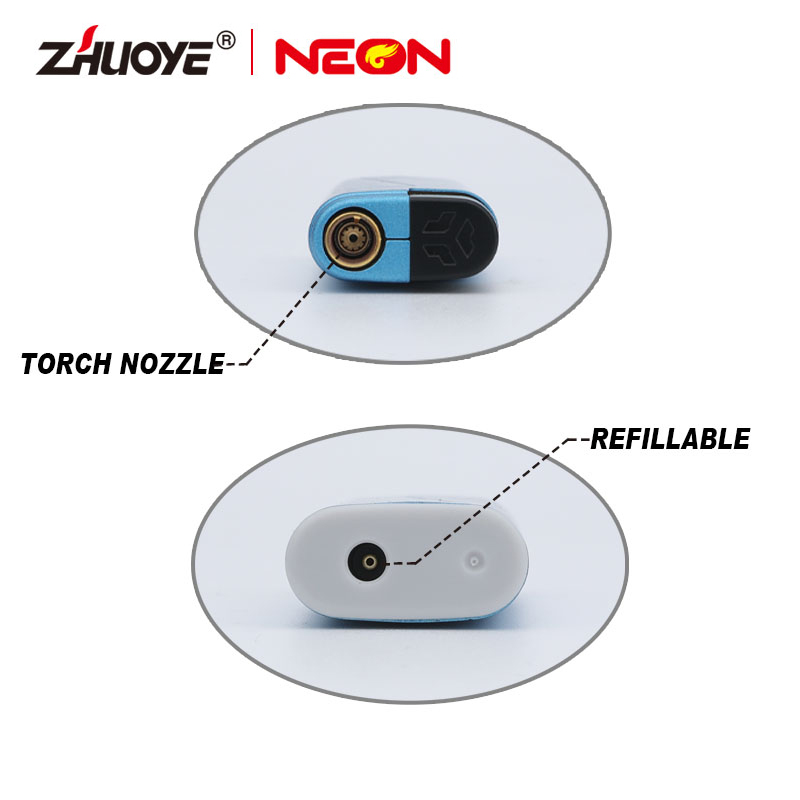 Windproof Jet Torch Lighter With Blue Flame
