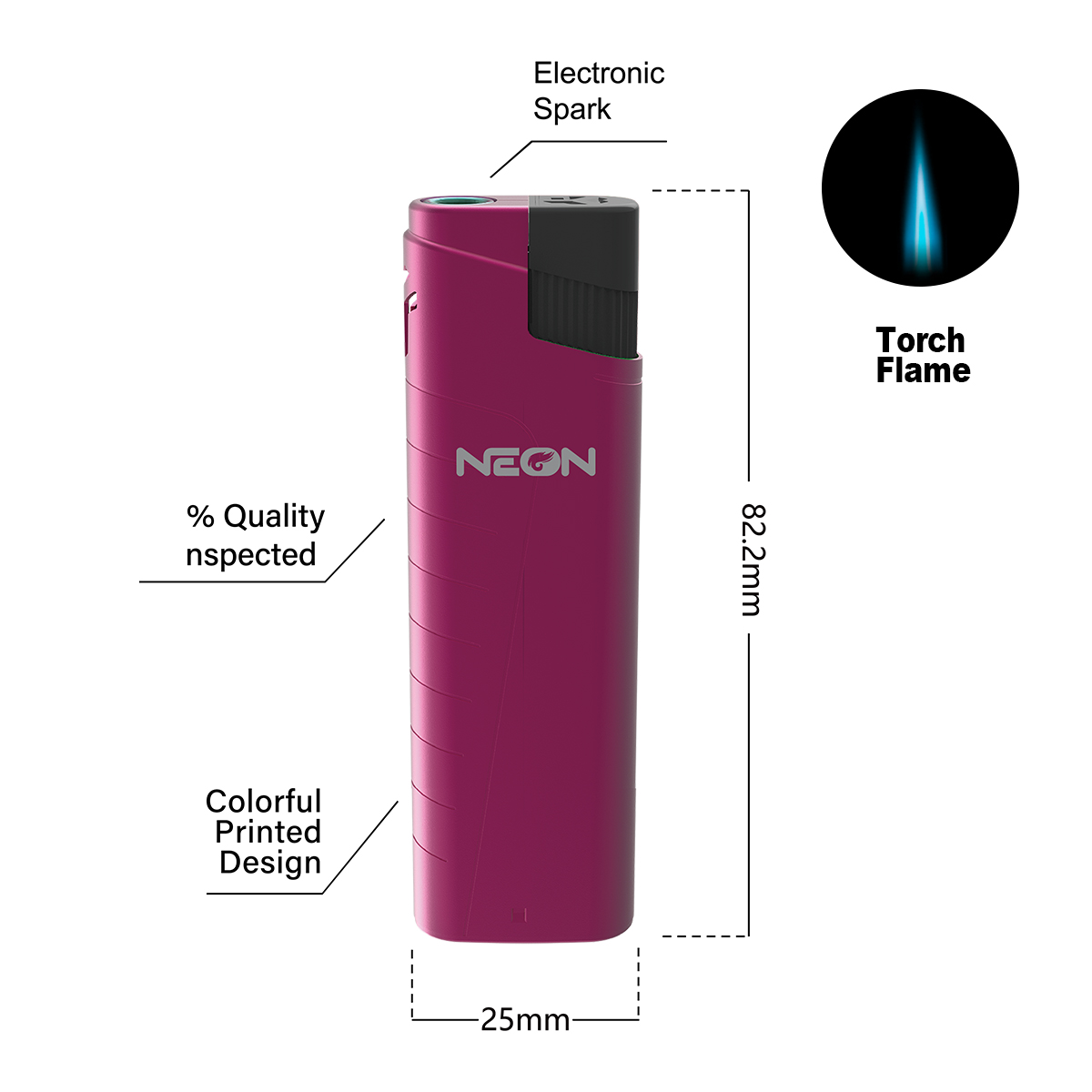Windproof Jet Torch Lighter With Blue Flame
