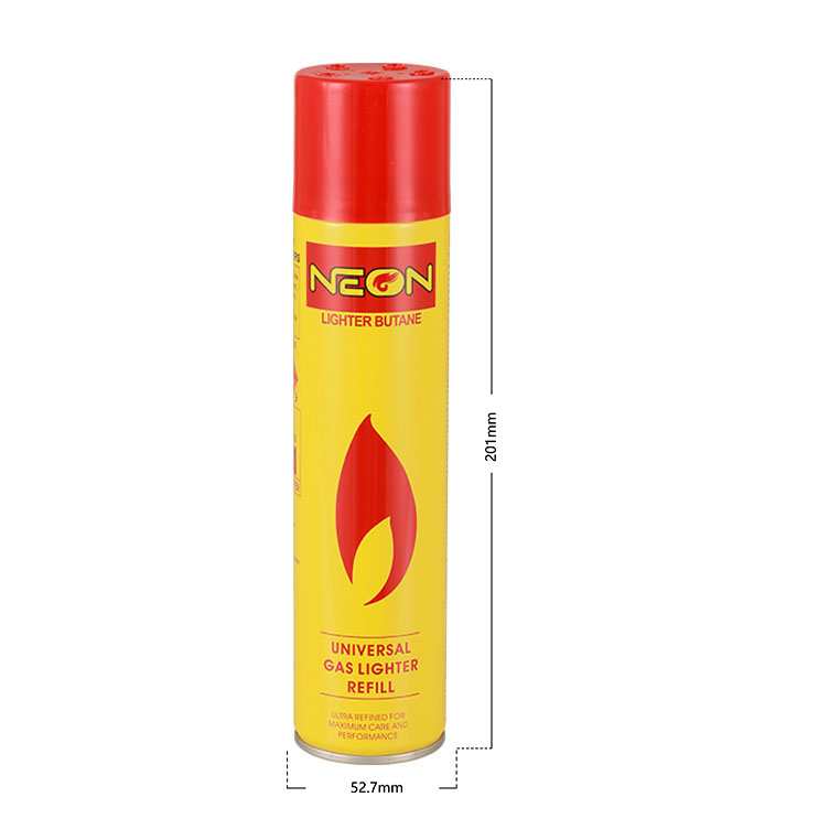 300ml Neon Butane Gas Bottle For Lighter Refills
