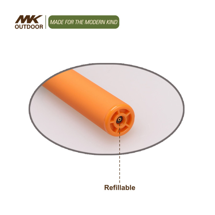 Cylindrical Refillable Flint Plastic Cigarette Lighter