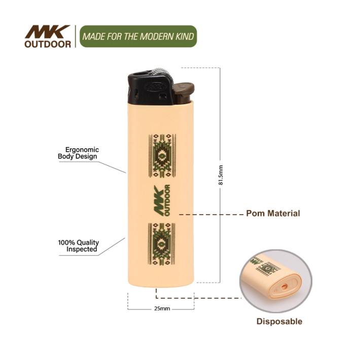 Customized Flint Wheel Disposable Pocket Lighters