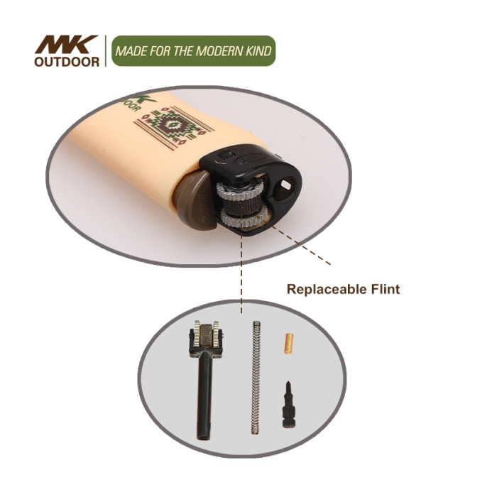 Custom Butane Flint Small Pocket Cigarette Lighters