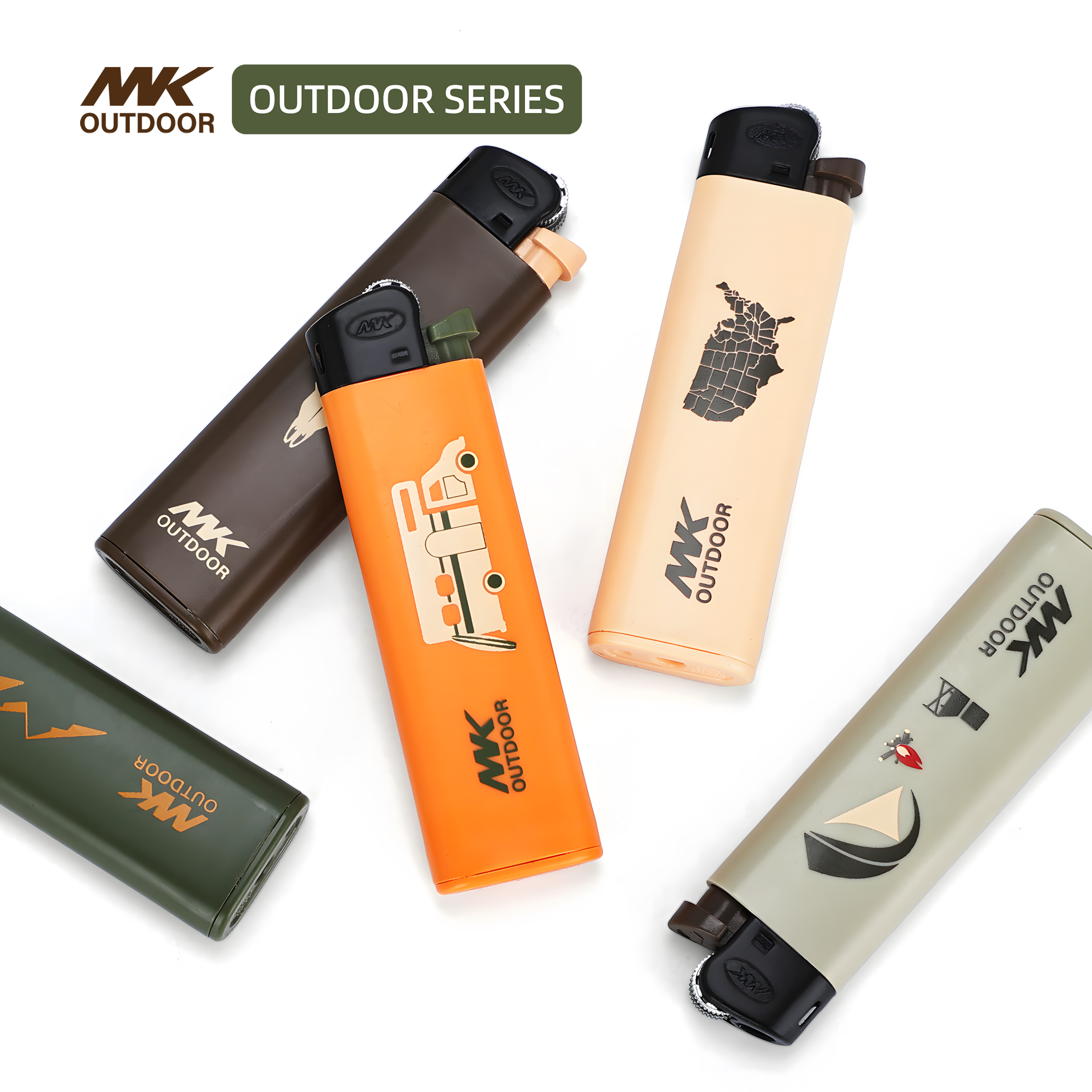 Custom Logo Safety Flame Childproof Patterned Lighters