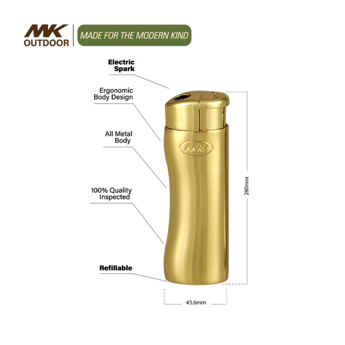 Luxury Custom Refillable Metal Jet Flame Cigarette Lighter