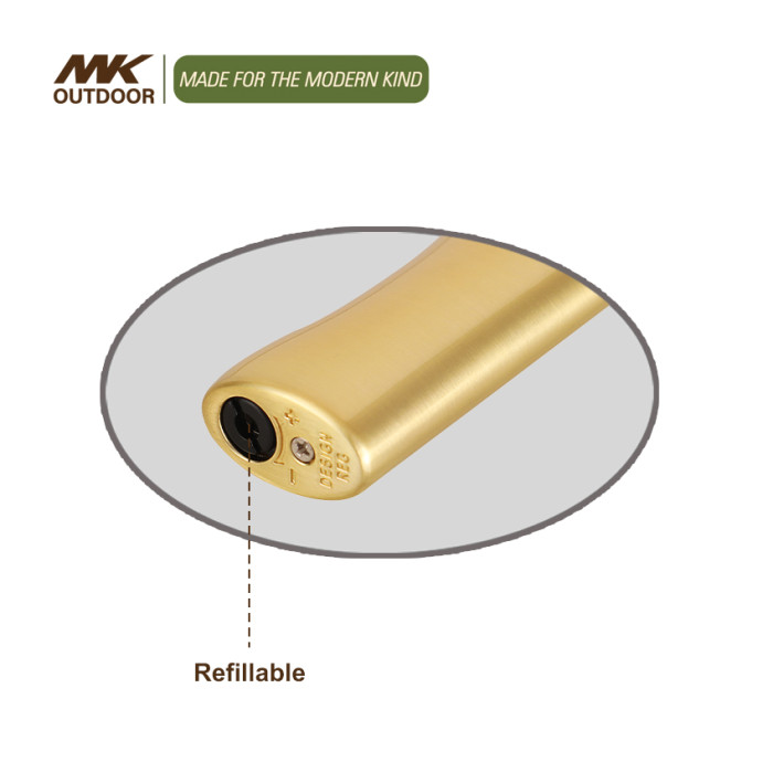 Luxury Custom Refillable Metal Jet Flame Cigarette Lighter