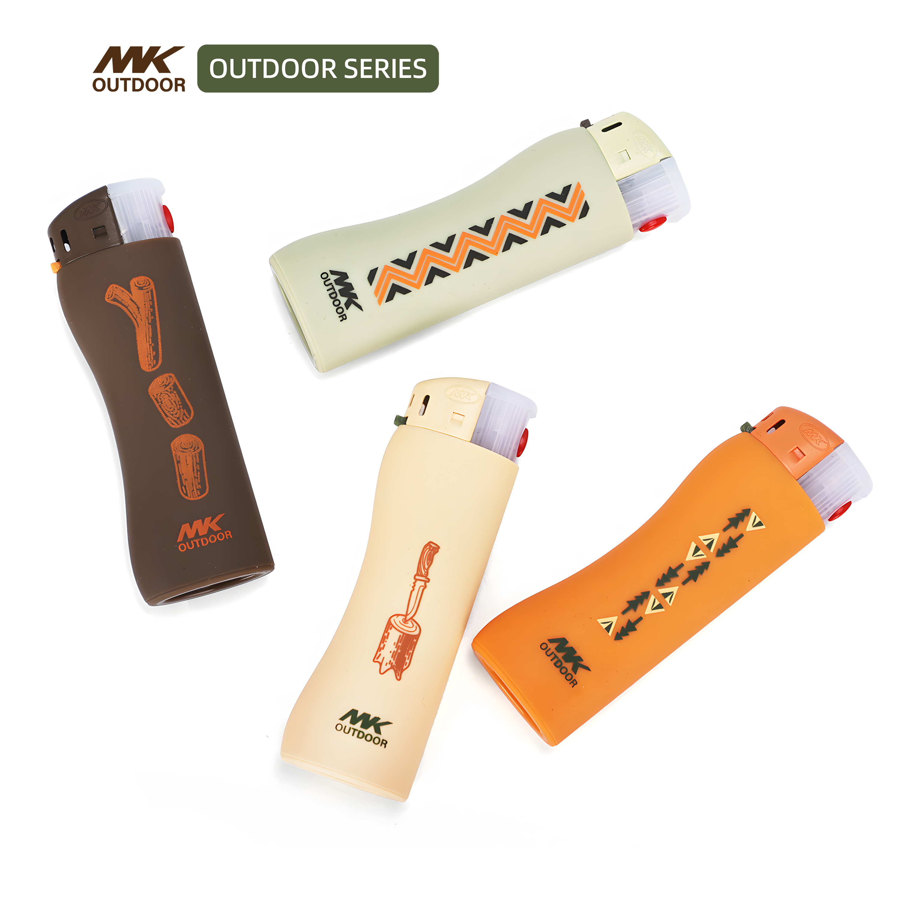 Electronic Lighter with Colorful Flashlight