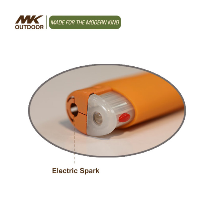Electronic Lighter with Colorful Flashlight