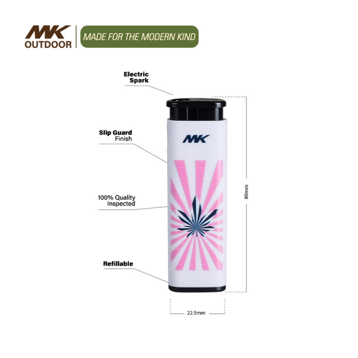 Custom Turbo Electronic Pocket Windproof Lighter with Flame