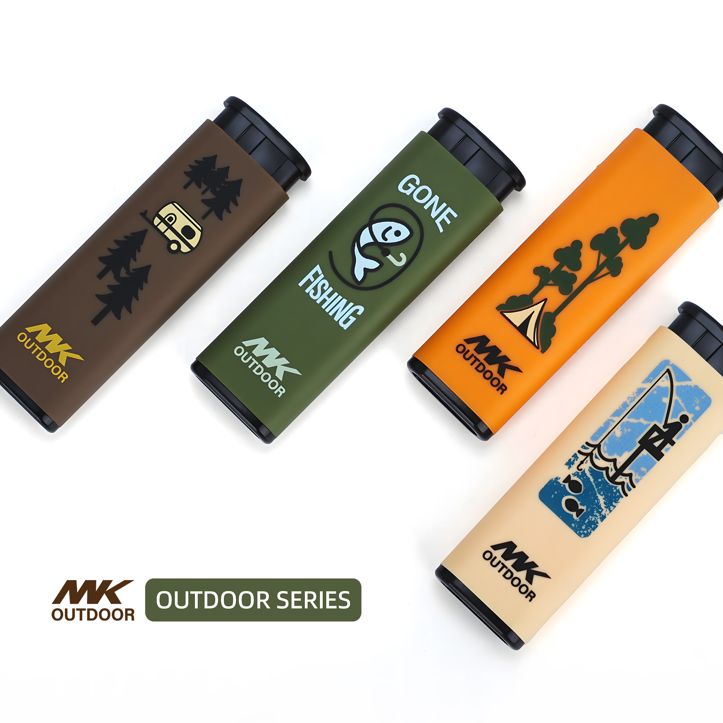 Custom Turbo Electronic Pocket Windproof Lighter with Flame