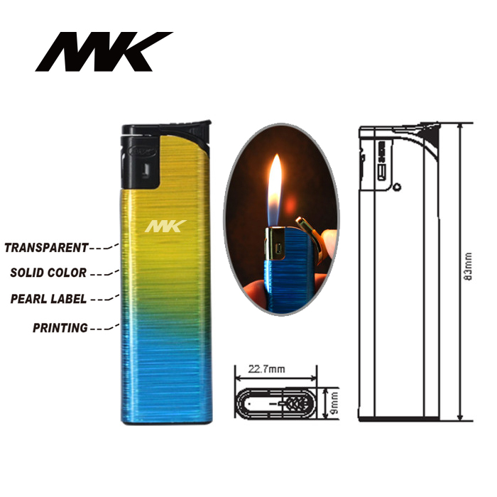 Disposable Electronic Butane Gas Cigarette Lighter Single Flame