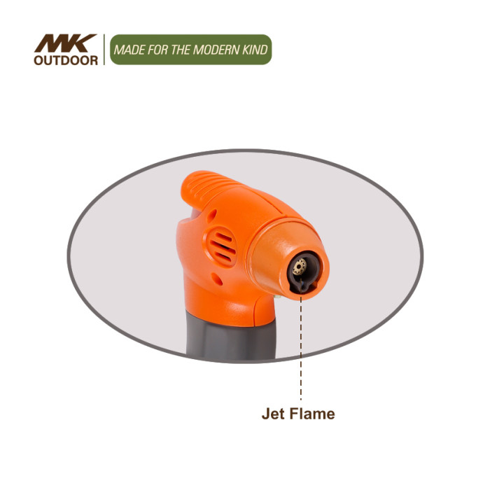 MK Jet Torch Gas Push Button Single Flame Lighter