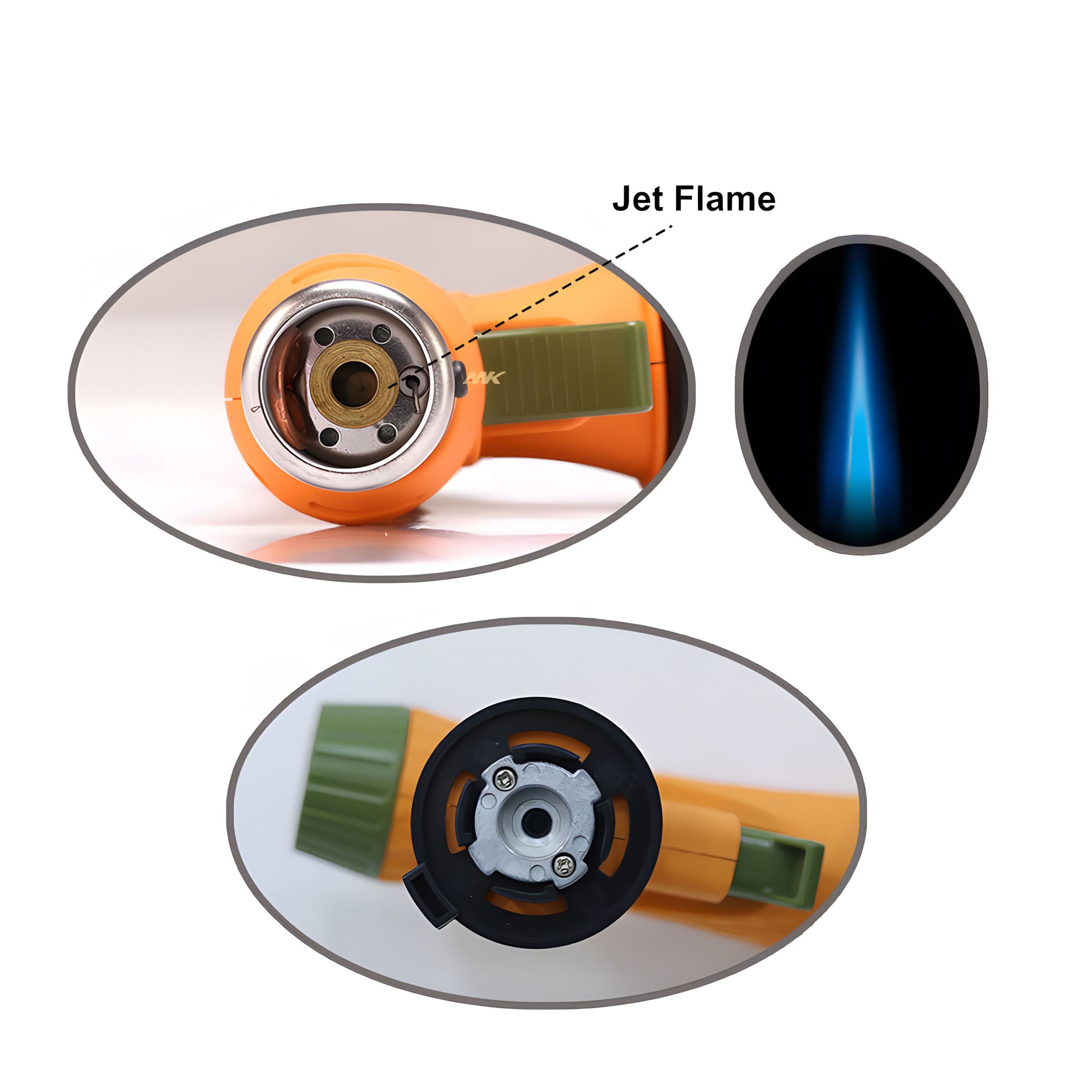 Gas Torch Lighter Safe Durable Butane Flame Gun