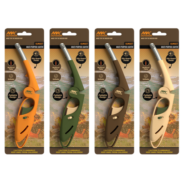 Folding BBQ Fire Lighter Long Reach Gas Cooker Lighter