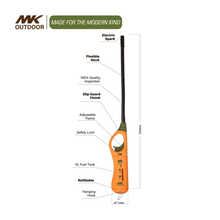 Extra Long Flexible Gas Lighter for Grill and Candle