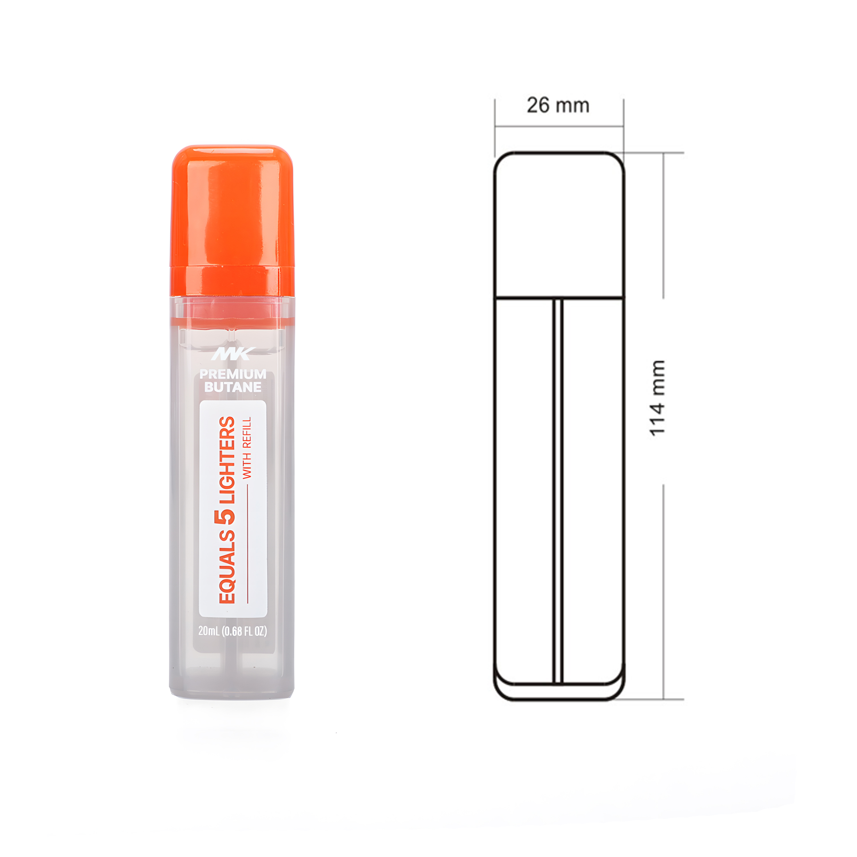 Premium Butane Refill Gas Cartridge for Lighter Bottles