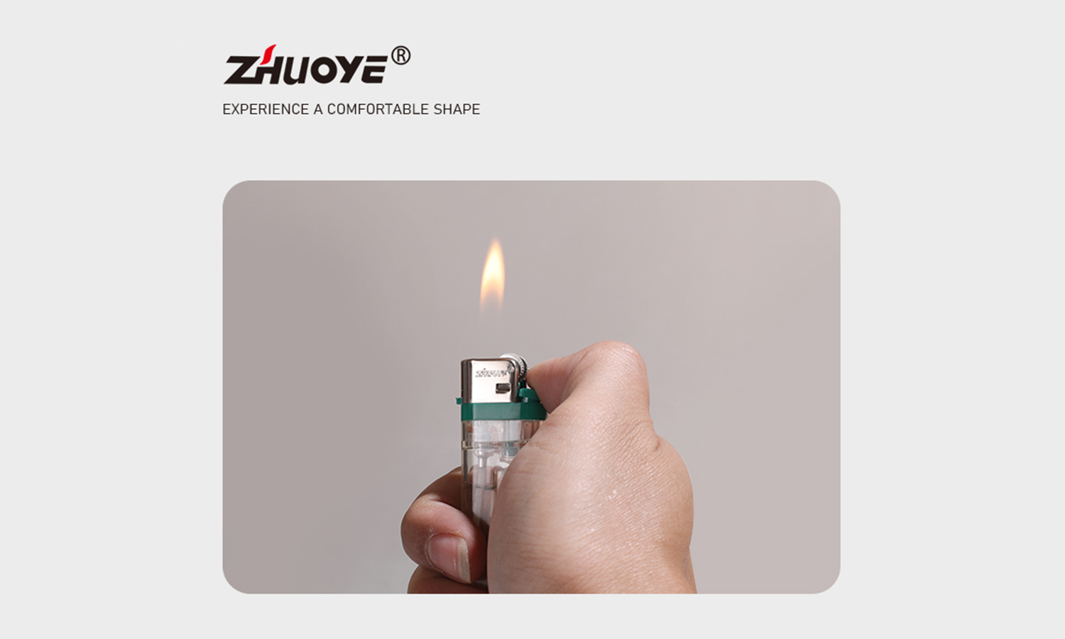 clear flower lighter