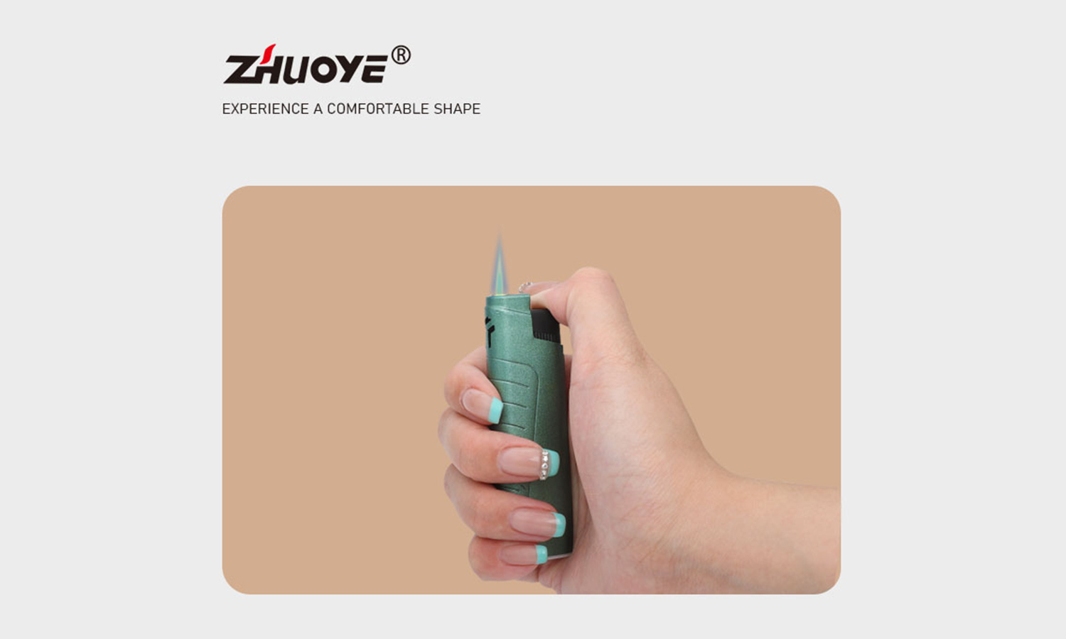 windproof straight torch blue flame lighter