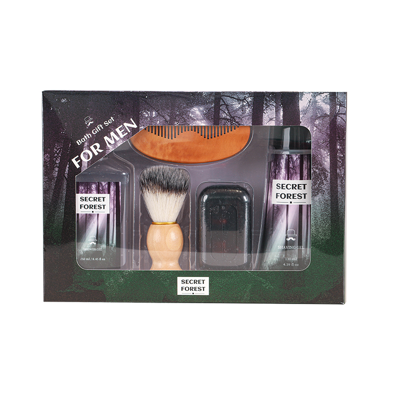 Man Birthday Gift Basket Beard Care Set Comb Kit