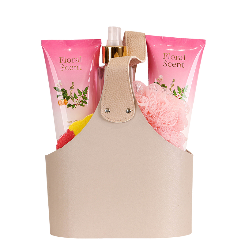 Bath Bomb Spa Bag Body Scrub Gift Basket For Her