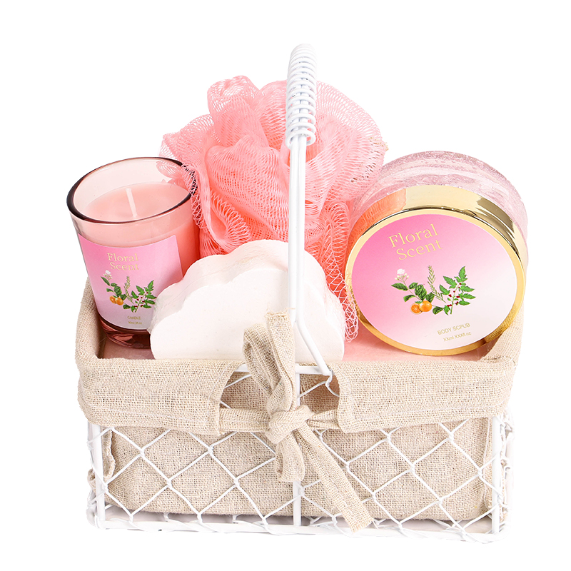 Woman Spa Iron Gift Baskets Cloud Bomb Scent Candle
