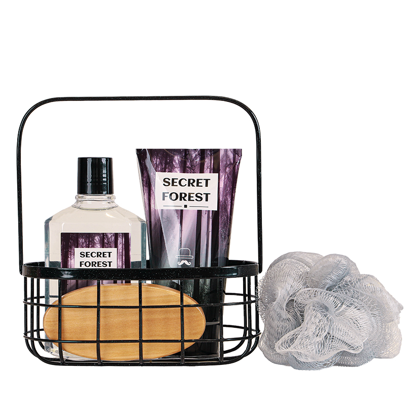 Self Care Gift Basket Man Bath Brush Christmas Spa