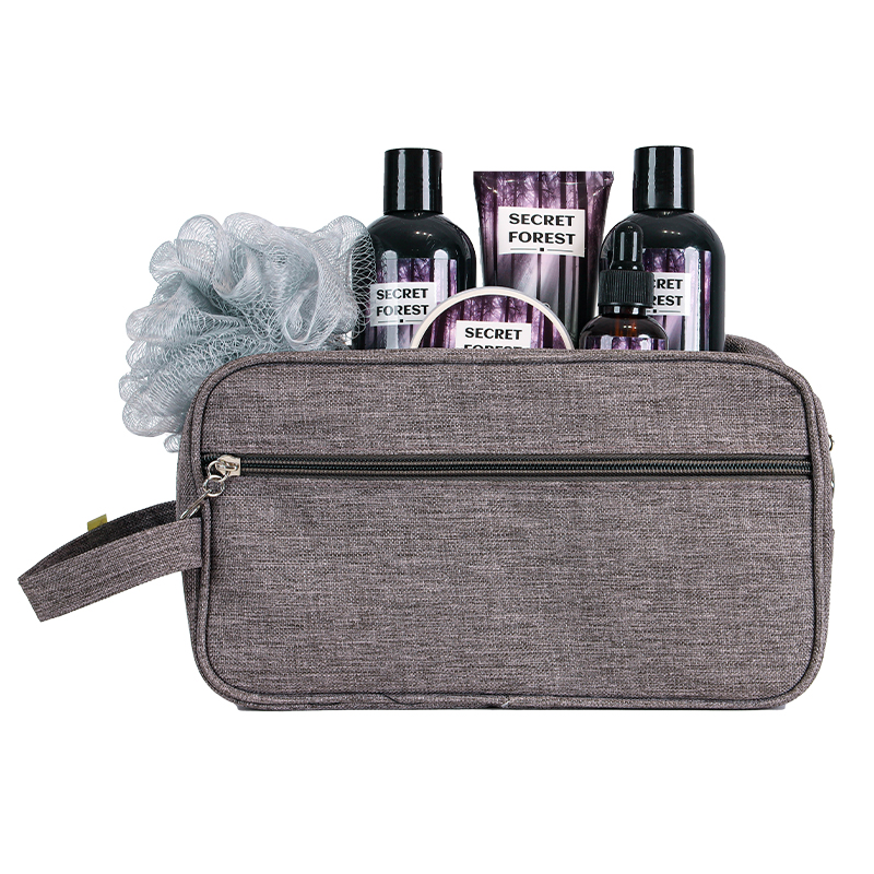 Man Beard Oil Set Toiletry Bag At Home Spa Set