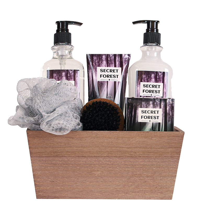 Aromatherapy Gifts For Him Wooden Spa Basket