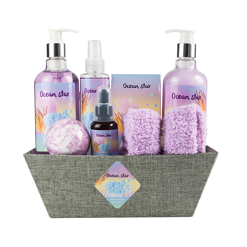 Luxury Bubble Bath Gift Skincare Basket For Girls