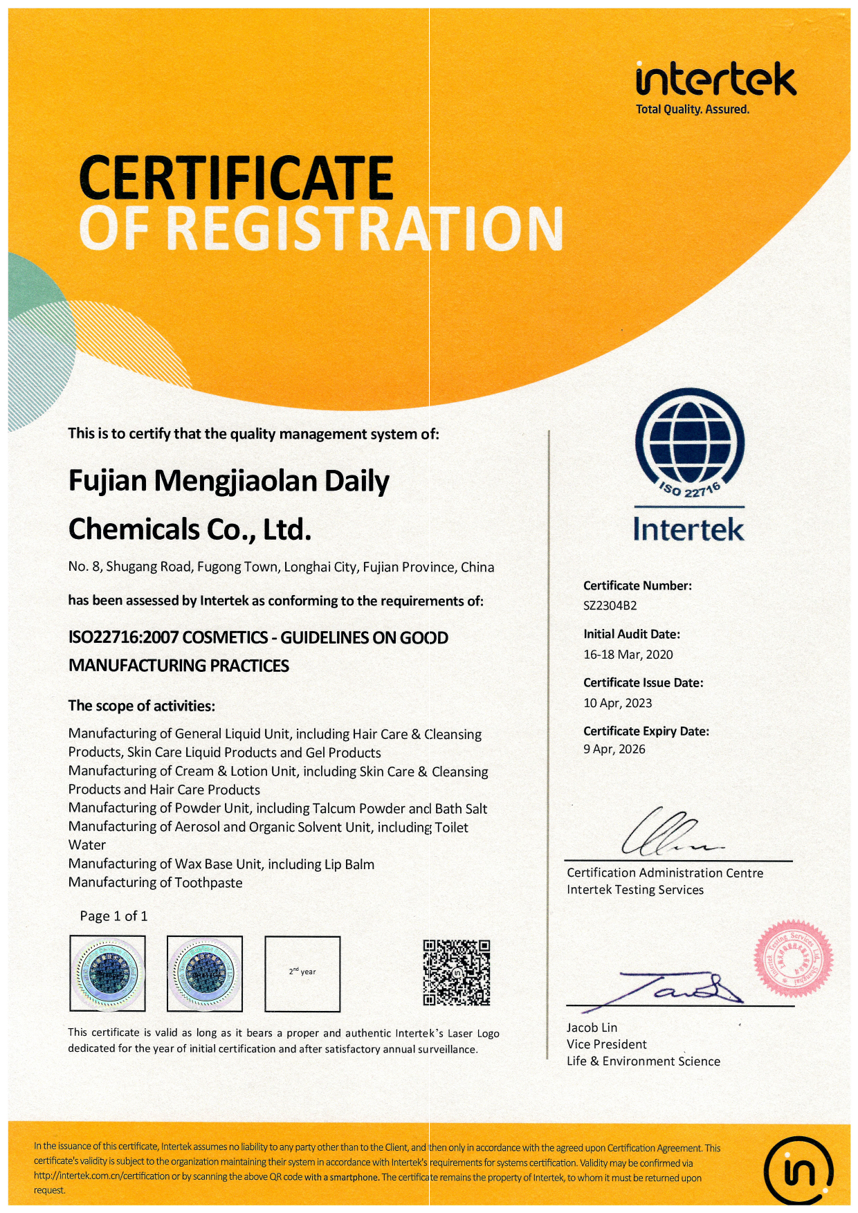 ISO22716-- Fujian Mengjiao.jpg