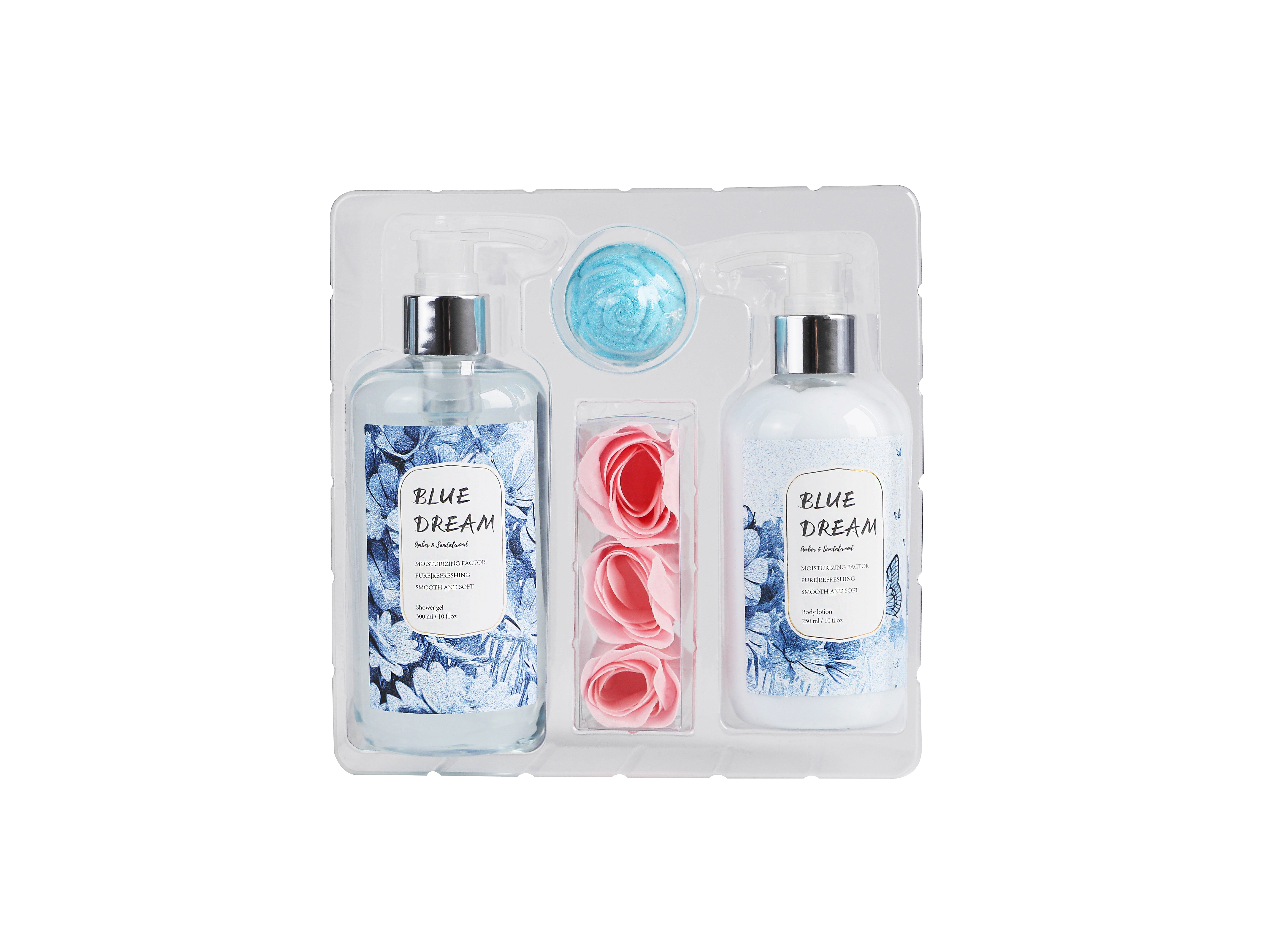 Butterfly Bathroom Body Wash And Lotion Set