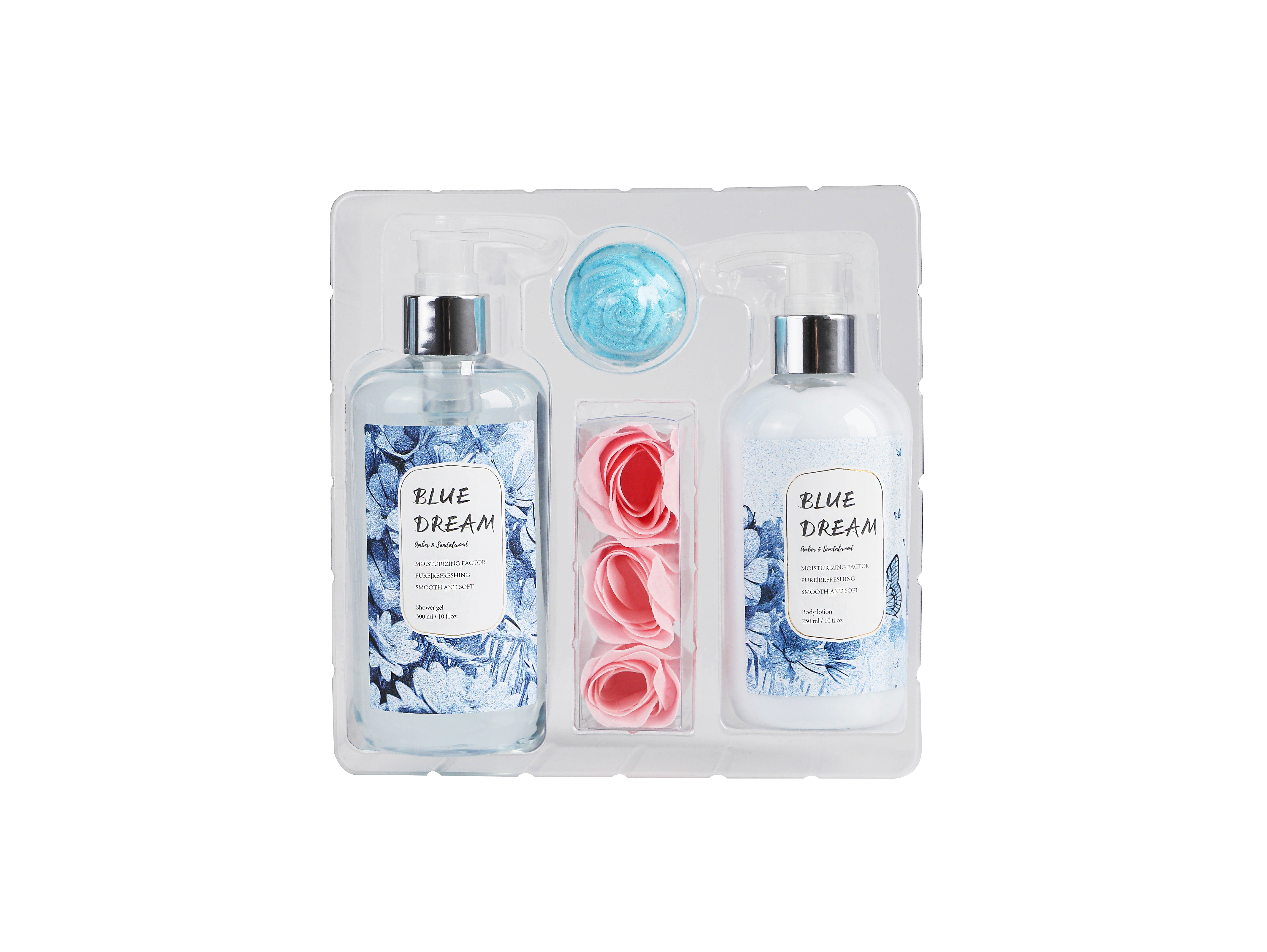 Butterfly Bathroom Body Wash And Lotion Set
