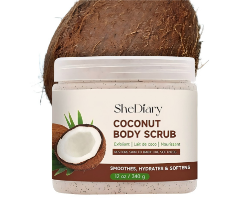 Tropical Coconut Sugar Body Scrub Best Exfoliating Body Wash for Deep Hydration Smooth Skin