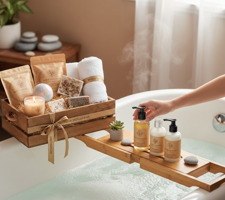 luxury bath gift set