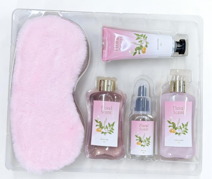 Floral Scent Bath Set - 5 Pcs Luxury Skincare Gift Box & Moisturizing Body Care Kit