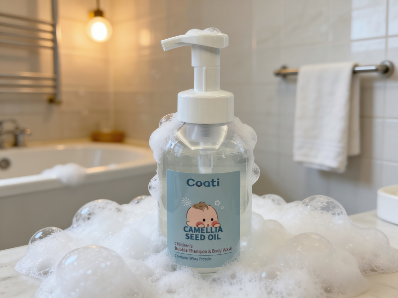 Coati Camellia Seed Oil Shampoo & Body Wash - Premium Whey Protein Formula for Kids