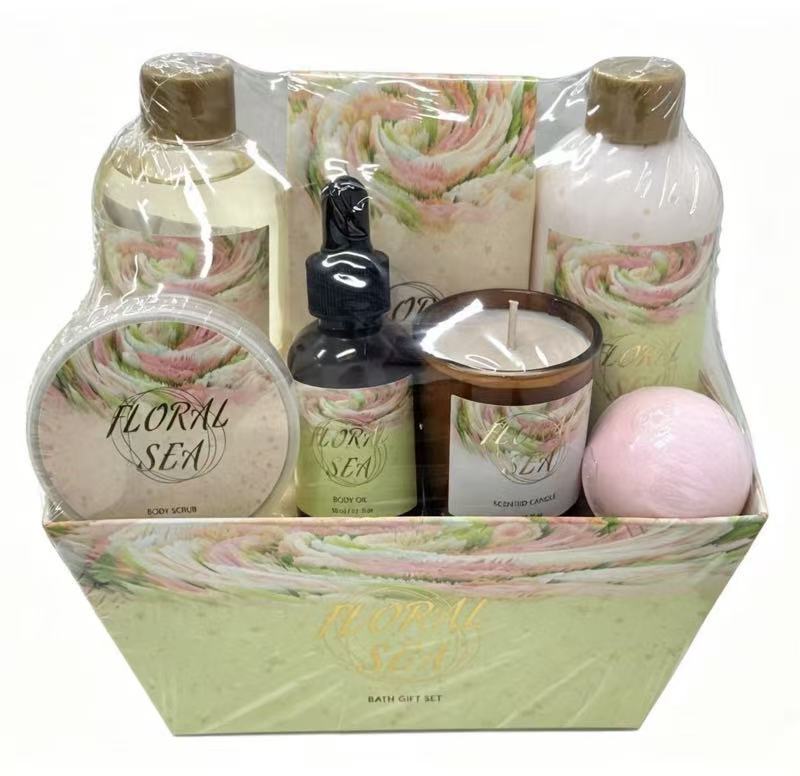 Flower Field Series Bath and Body Care Products Gift Set