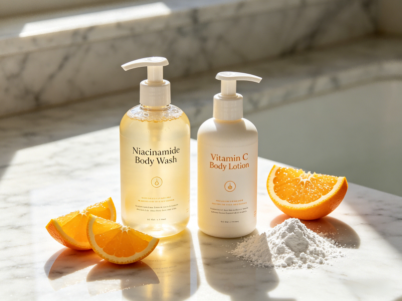 Advanced Skin Radiance: The Synergistic Benefits of Vitamin C Body Lotion and Niacinamide Body Wash