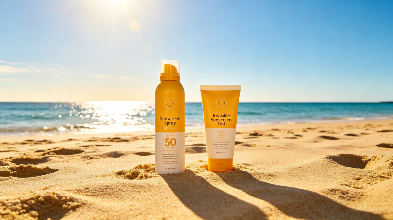 Next-Generation Sun Care: Balancing Sunscreen Spray SPF 50 Performance with Invisible Gel Texture