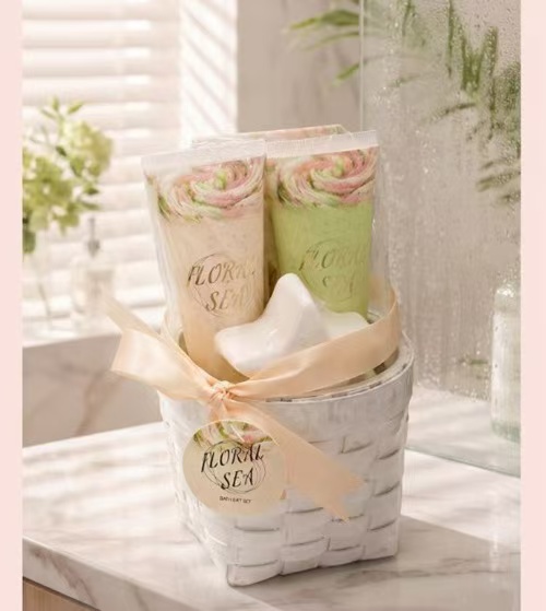 Floral Sea Rose Texture Bath & Body Care Gift Set