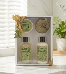 Natural Forest Scent Bath Gift Set Shower Gel & Body Lotion Full Body Skincare Kit For Women Men Birthday Present