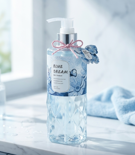 Blue Dream Luxury Hydrating Body Wash Daily Cleansing Shower Gel Bath Gift Set