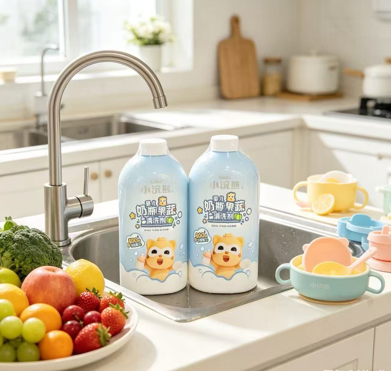 Residue-Free Baby Feeding Bottle Cleaner