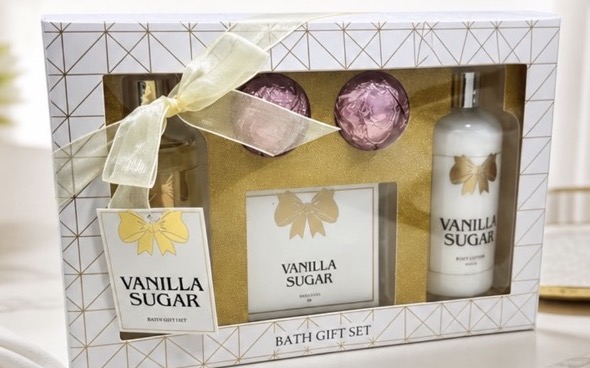 Vanilla Sugar Luxury Bath Gift Set - Premium Home Spa Body Care Kit Vanilla Sugar Luxury Bath Gift Set - Premium Home Spa Body Care Kit