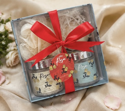 Rosa Rose Scent Spa Bath Gift Set Luxury Body Care Self Care Hamper Rosa Rose Scent Spa Bath Gift Set Luxury Body Care Self Care Hamper