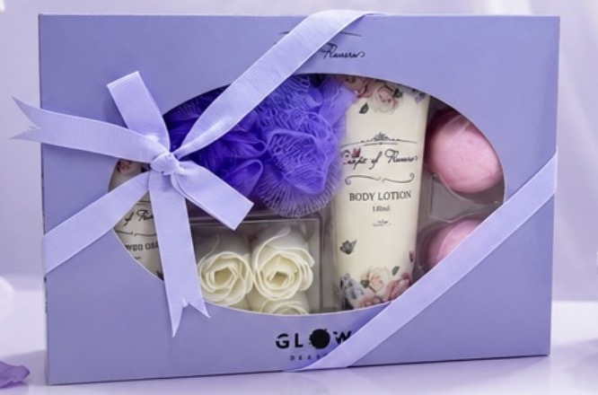 purple spa bath gift set purple spa bath gift set